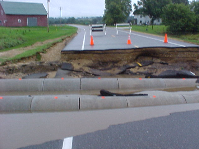 STH 80 Highway washout